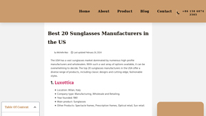 Best 20 Sunglasses Manufacturers in the US - sunglasses supplier usa