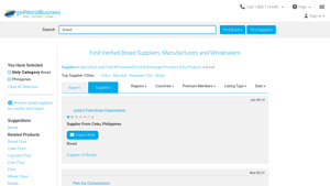 Find Verified Bread Suppliers, Manufacturers and Wholesalers - bread supplier