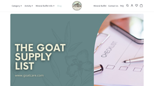 The Goat Supply List - Mineral Buffet by Little Avalon Farm - goat supplier