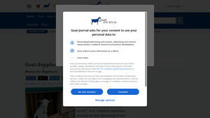 Goat Supplies - Goat Journal - goat supplier