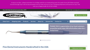 Goldman Products - Fine Dental Instruments Made in the USA - dental instruments supplier