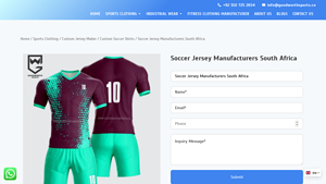 Soccer Jersey Manufacturers South Africa - Goodworth Sports - best soccer jersey supplier