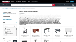 Office Desks & Workstations - Grainger Industrial Supply - computer desk supplier