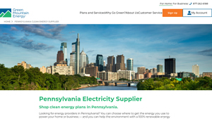 Pennsylvania Clean Energy Supplier | Green ... - Green Mountain Energy - green energy supplier