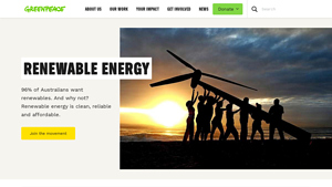 Renewable Energy - Greenpeace Australia Pacific - eco friendly energy supplier