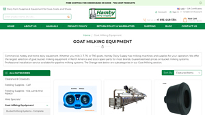 Goat Milking Equipment - Hamby Dairy Supply - goat supplier