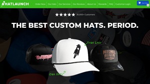 HatLaunch - Custom Hats, Fitted Hats, Snapback Hats & More! - custom hat supplier
