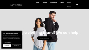 Clothing Manufacturers UK - Low Order Quantity | Hawthorn - clothing supplier