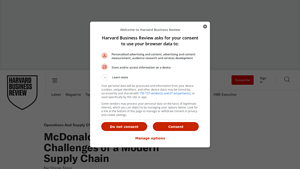 McDonald's and the Challenges of a Modern Supply Chain - mcdonald's suppliers