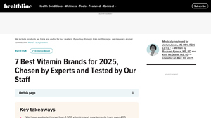 7 Best Vitamin Brands for 2025: Healthline's Top Picks - best supplement supplier