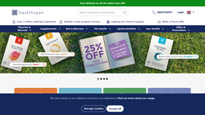 Healthspan UK - The UK's Leading Direct Supplements Supplier - best supplement supplier