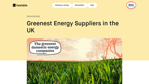 Greenest Energy Suppliers in the UK - eco friendly energy supplier