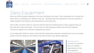 Dairy Equipment - Hills Supply - dairy supplier