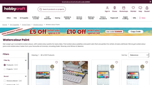 Watercolour Paint - Hobbycraft - watercolour paint suppliers