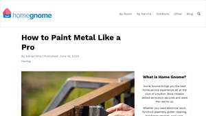 How to Paint Metal Like a Pro - Paint Gnome - metal painting