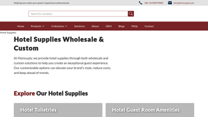 Hotel & Motel Supplies | Hotel Products Wholesale Online - Homsuply - hotel supplier