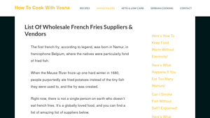 List Of Wholesale French Fries Suppliers & Vendors - french fries supplier
