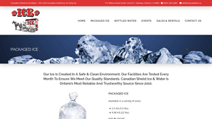 Packaged Ice - Canadian Shield Ice and Water - ice supplier