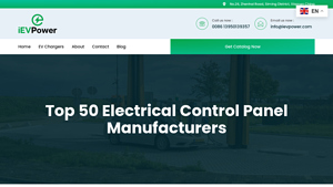 Top 50 Electrical Control Panel Manufacturers - iEVPower - electrical control panel manufacturers