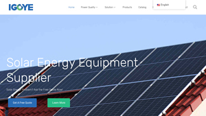 Solar Energy Equipment Supplier - IGOYE Energy - solar energy equipment supplier
