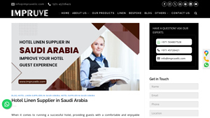 Hotel Linen Supplier in Saudi Arabia | Impruve General LLC - hotel linen supplier