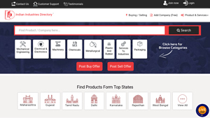 Indian Industries Directory, Indian Manufacturers, Suppliers - online supplier and vendor directories