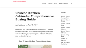 Chinese Kitchen Cabinets: Comprehensive Buying Guide - kitchen cabinet supplier china