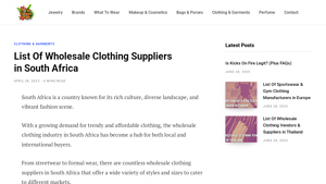List Of Wholesale Clothing Suppliers in South Africa - In The Fashion ... - jeans supplier