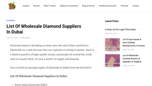 List Of Wholesale Diamond Suppliers In Dubai - diamond suppliers