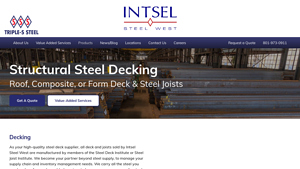 Structural Steel Decking - Intsel Steel West - deck supplier