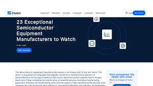 23 Exceptional Semiconductor Equipment Manufacturers to Watch - Inven - semiconductor supplier