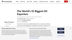 The World's 10 Biggest Oil Exporters - Investopedia - biggest oil supplier in the world