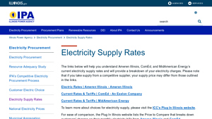 Electricity Supply Rates - Illinois - electric supplier rates