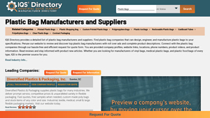 Plastic Bag Manufacturers and Suppliers - IQS Directory - plastic bag producers