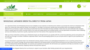 Wholesale - Japanese Tea Farm - matcha green tea supplier