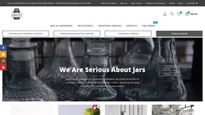 Widest Range Of Glass Jars In Malaysia - Jargeous - mason jar supplier
