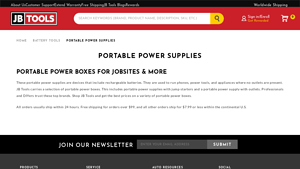 Portable Power Supplies for Professionals and DIYers | JB Tools - portable power supplier