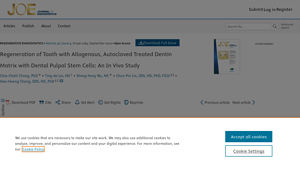 Regeneration of Tooth with Allogenous, Autoclaved Treated Dentin Matrix ... - treated dentin matrix suppliers