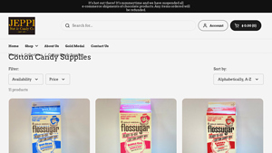 Cotton Candy Supplies - Jeppi Nut & Candy Company - cotton candy supplier