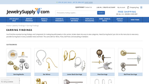 Earring Findings and Earring Components - Wholesale Pricing at ... - earring supplier