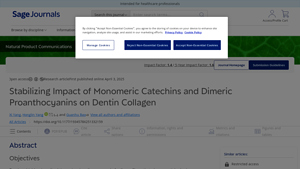 Stabilizing Impact of Monomeric Catechins and Dimeric Proanthocyanins ... - treated dentin matrix suppliers