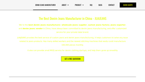 Best denim jeans manufacturer jeans supplier jeans factory - JUAJEANS - jeans supplier