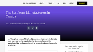 The Best Jeans Manufacturers in Canada | JUAJEANS - denim jeans supplier