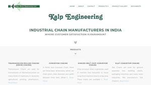 Kalp Engineering - Industrial Chain Manufacturers in India - conveyor chain suppliers winnipeg