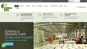 Used Clothing supplier, Recycled clothes manufacturer, Kandla Exim, India - thrift supplier