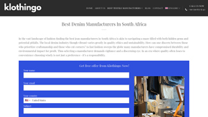 Best Denim Manufacturers In South Africa - Klothingo - denim jeans supplier
