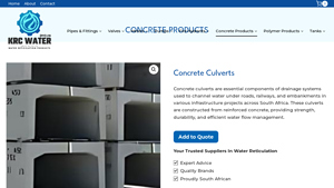 Concrete Culverts - KRC Water (Pty) Ltd - culvert suppliers