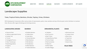 Landscape Supplies, WTG Devt Corp Supplies, Landscape Supplier - landscaping supplier