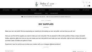 Make Your Own Nail Polish - lanternandwren.com - nail polish supplier
