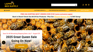 Lappe's Honey Bee Supply | Beekeeping Company USA Shipping - honey bee supplier